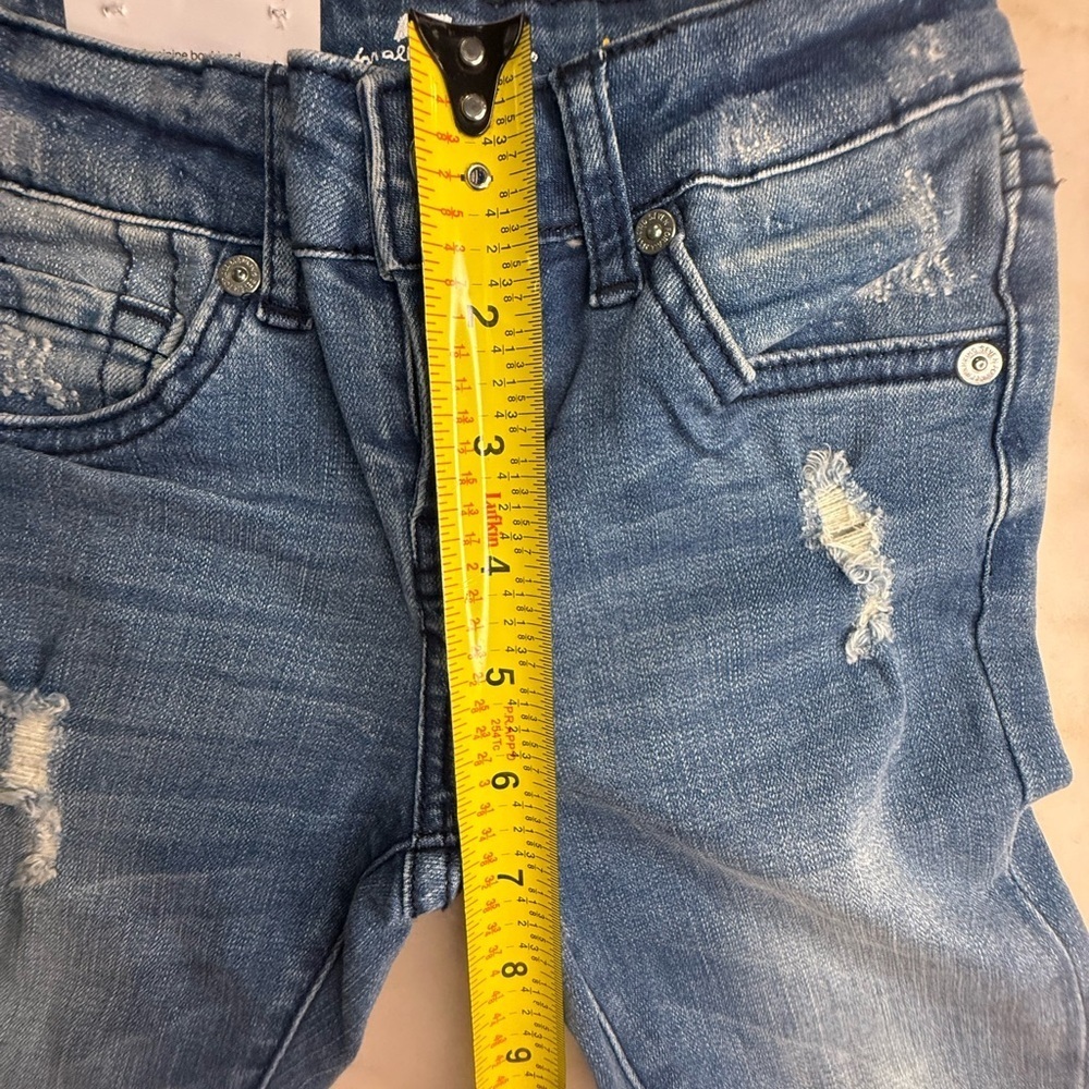 NWT 7 for all mankind Josefina skinny boyfriend blue jeans girls size 5 - Picture 11 of 11